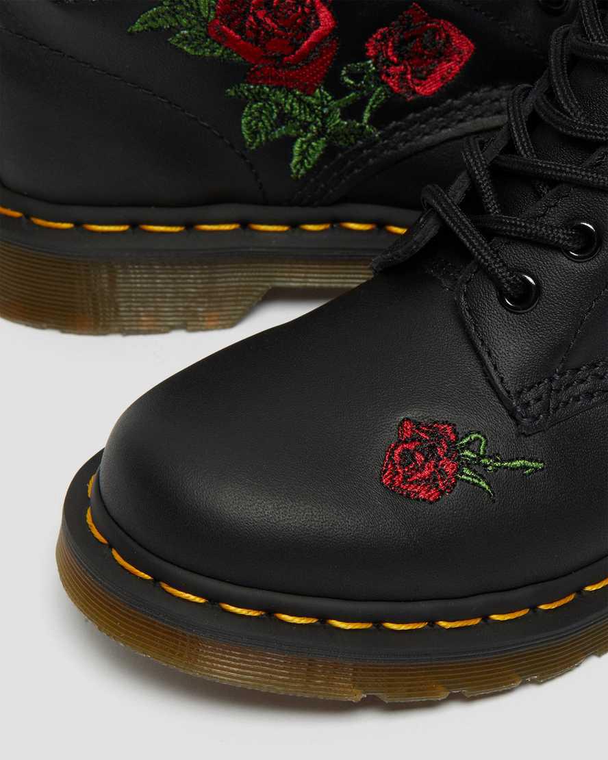 Dr Martens 1460 Vonda Floral Deri Dantel Up Kadın Bilek Boy Bot Siyah  Türkiye |  29153-WTPN