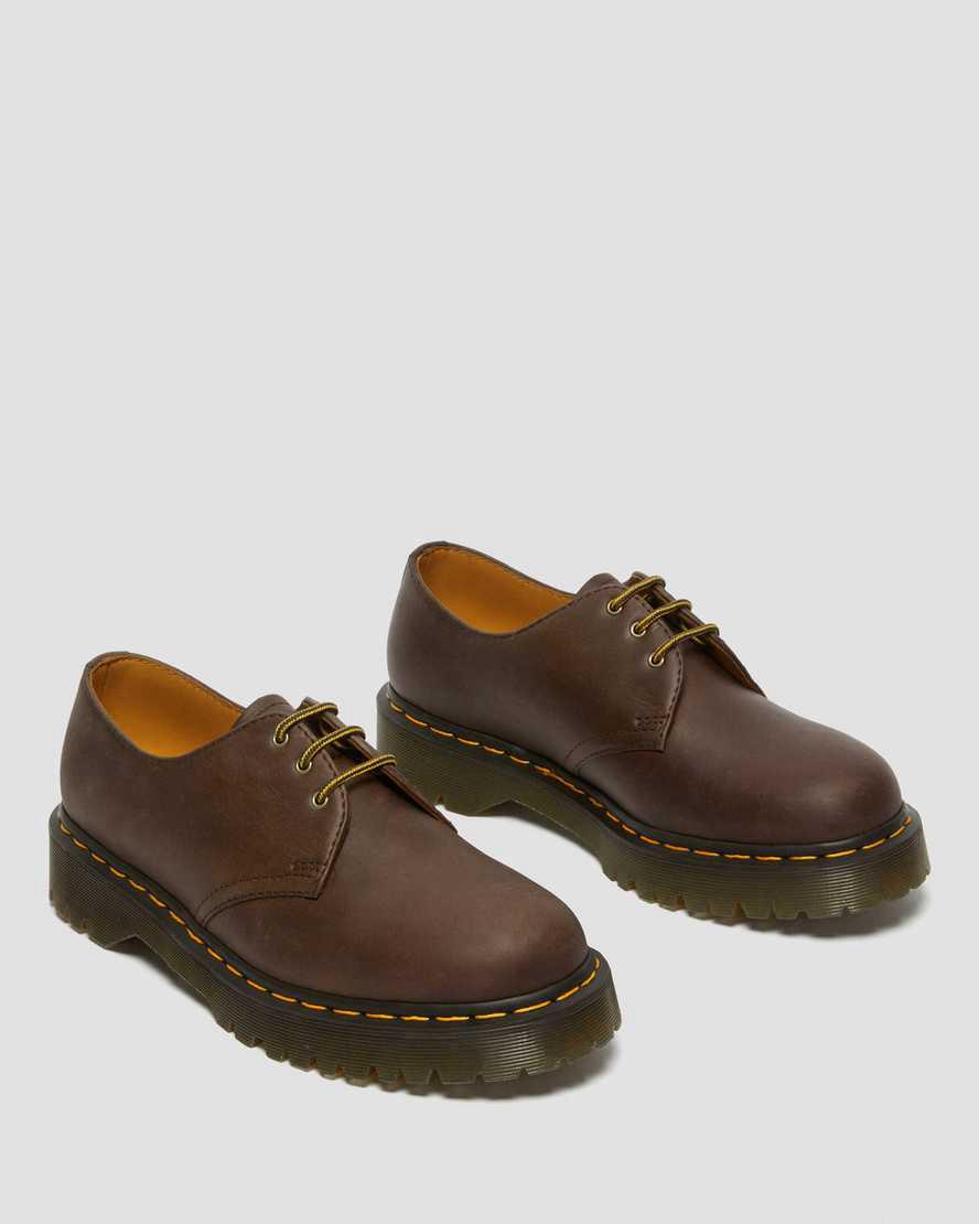 Dr Martens 1461 Bex Crazy Horse Deri Kadın Oxford Ayakkabı Koyu Kahverengi  Türkiye |  68742-ASFX