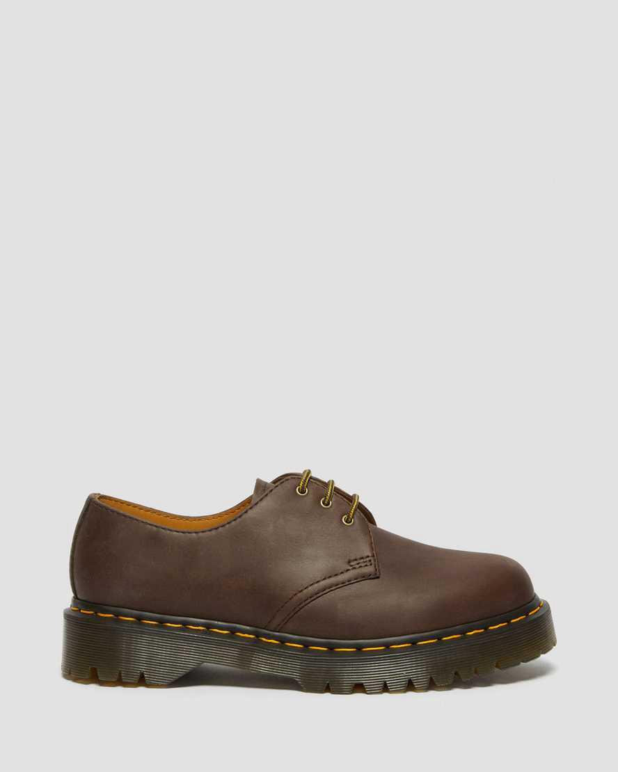 Dr Martens 1461 Bex Crazy Horse Deri Kadın Oxford Ayakkabı Koyu Kahverengi  Türkiye |  68742-ASFX