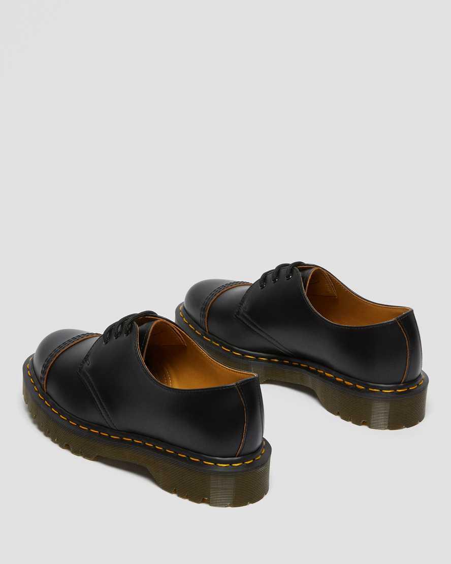 Dr Martens 1461 Bex Made in England Burunlu Cap Oxford Kadın Platform Ayakkabı Siyah  Türkiye |  25849-LMRG