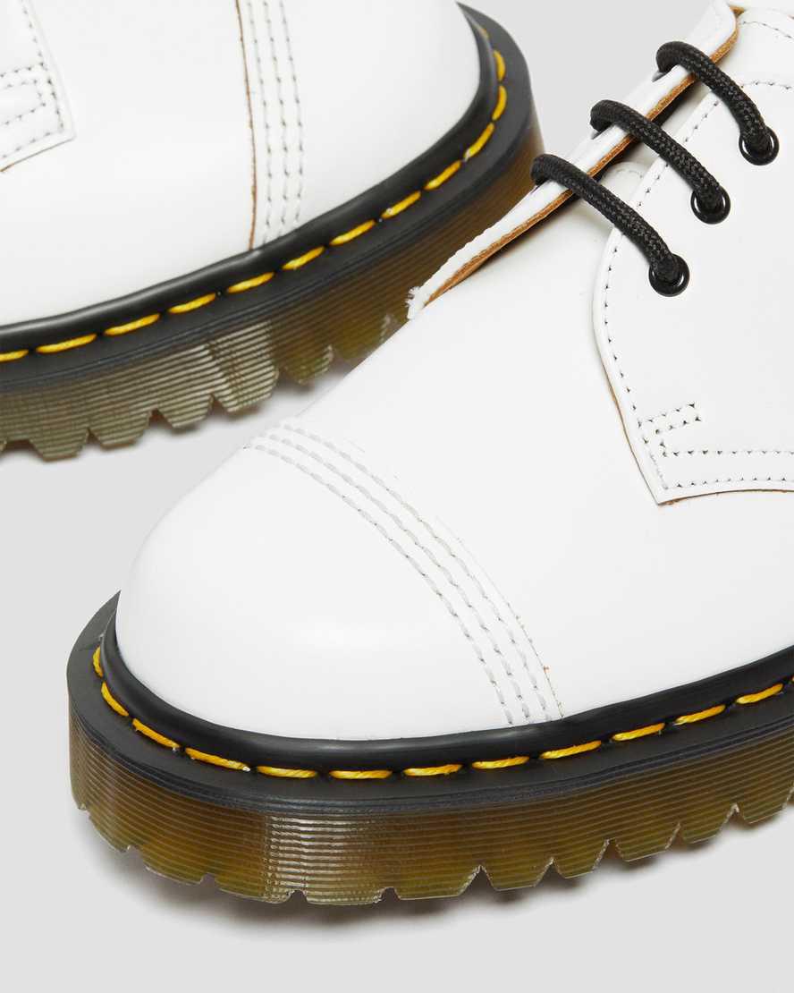 Dr Martens 1461 Bex Made in England Burunlu Cap Oxford Erkek Platform Ayakkabı Beyaz  Türkiye |  82973-WEQT