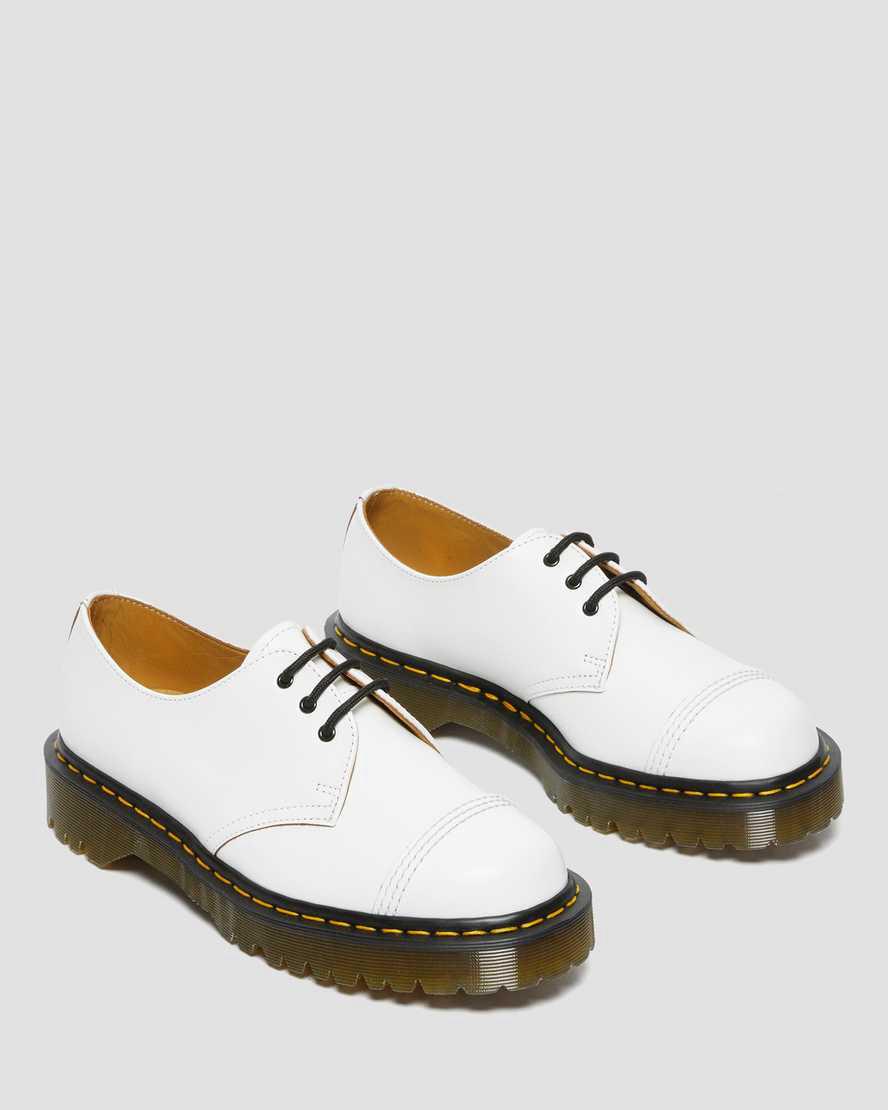 Dr Martens 1461 Bex Made in England Burunlu Cap Oxford Erkek Platform Ayakkabı Beyaz  Türkiye |  82973-WEQT