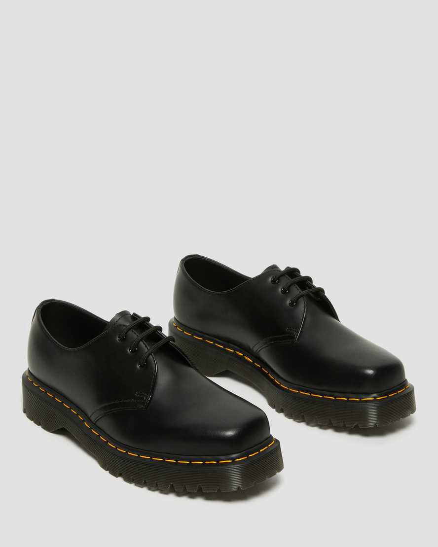 Dr Martens 1461 Bex Squared Burunlu Deri Erkek Oxford Ayakkabı Siyah  Türkiye |  09832-OTNX