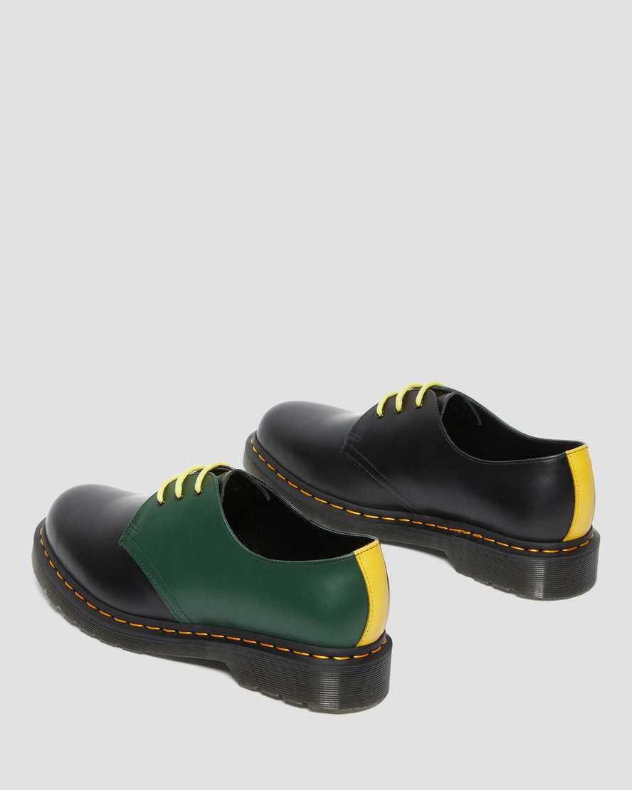 Dr Martens 1461 Contrast Smooth Deri Kadın Oxford Ayakkabı Siyah  Türkiye |  62153-WVGK