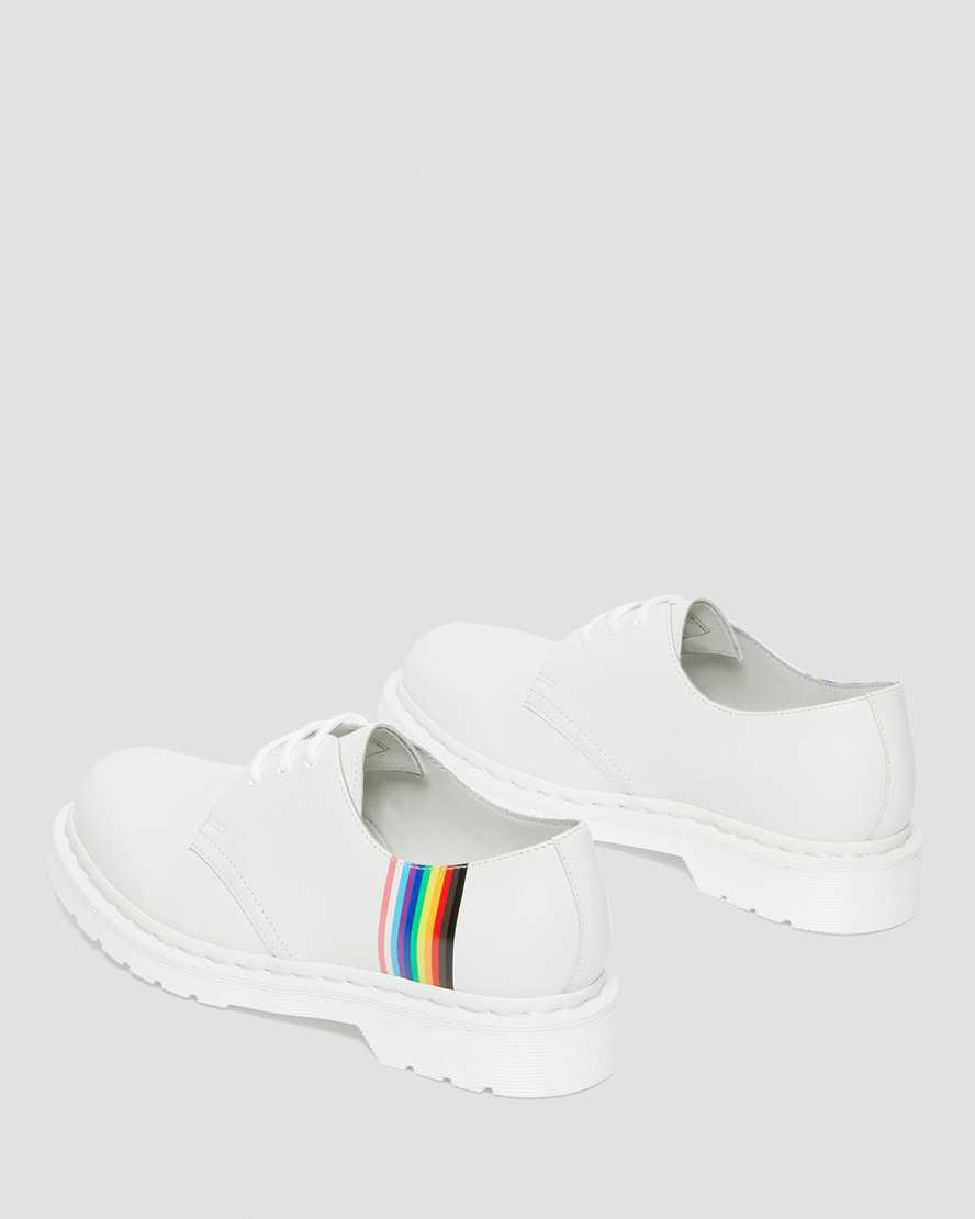 Dr Martens 1461 For Pride Smooth Deri Kadın Oxford Ayakkabı Beyaz  Türkiye |  48356-HBQD