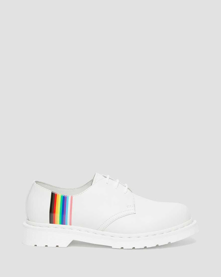 Dr Martens 1461 For Pride Smooth Deri Kadın Oxford Ayakkabı Beyaz  Türkiye |  48356-HBQD