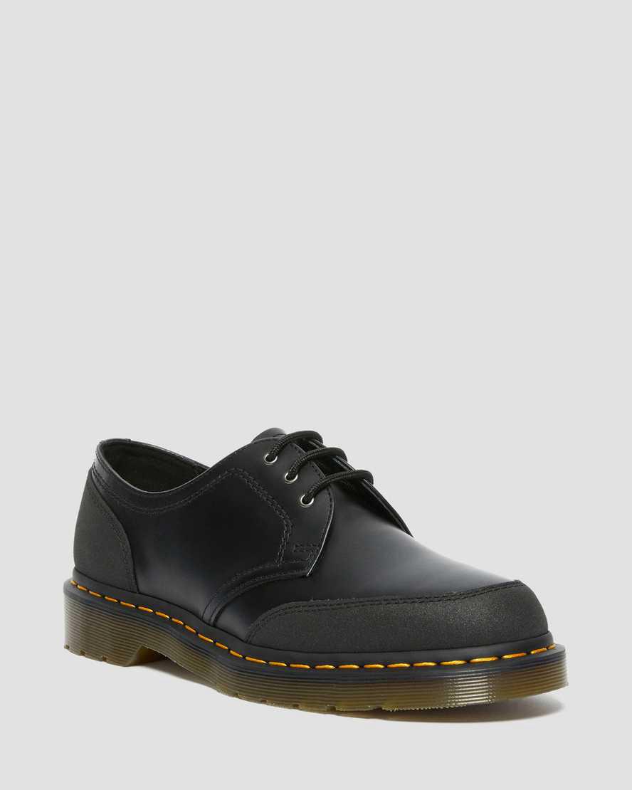 Dr Martens 1461 Guard Panel Deri Erkek Oxford Ayakkabı Black/Dual Original  Türkiye |  85204-MCTY