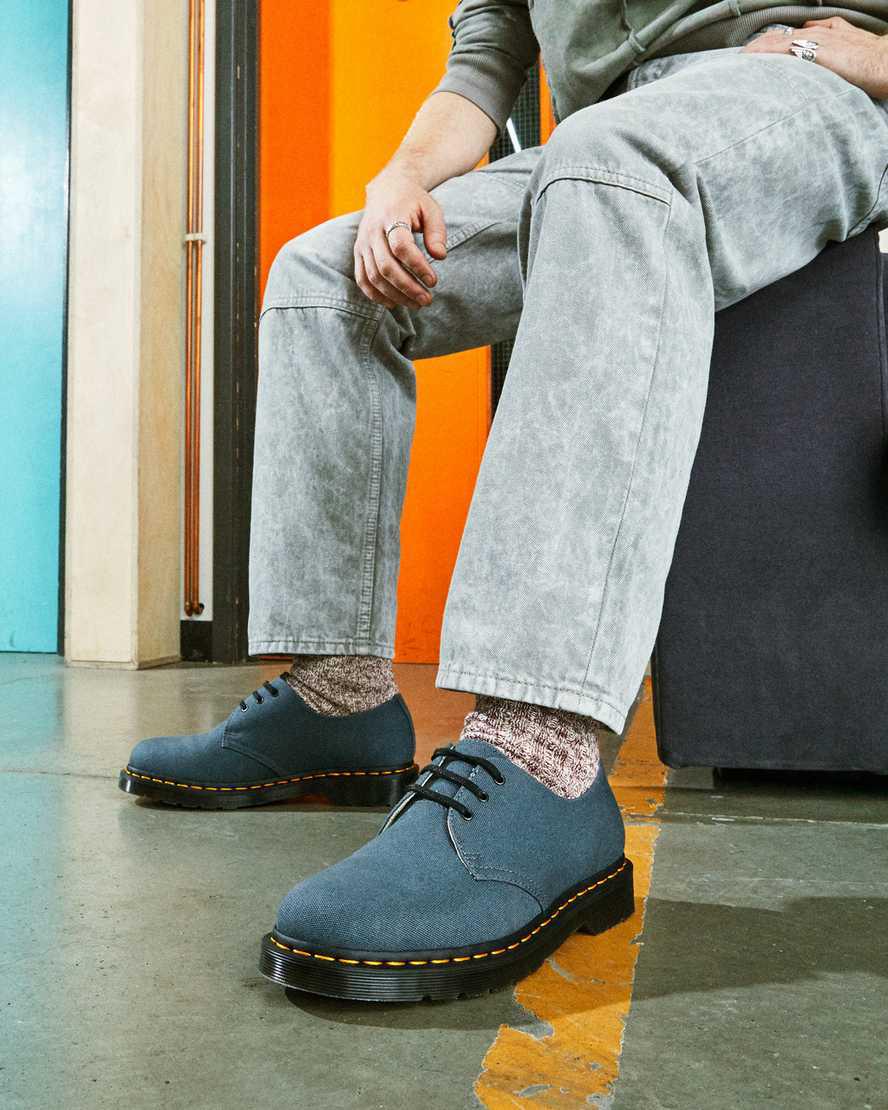 Dr Martens 1461 Kanvas Erkek Oxford Ayakkabı Gri  Türkiye |  13067-OKSH