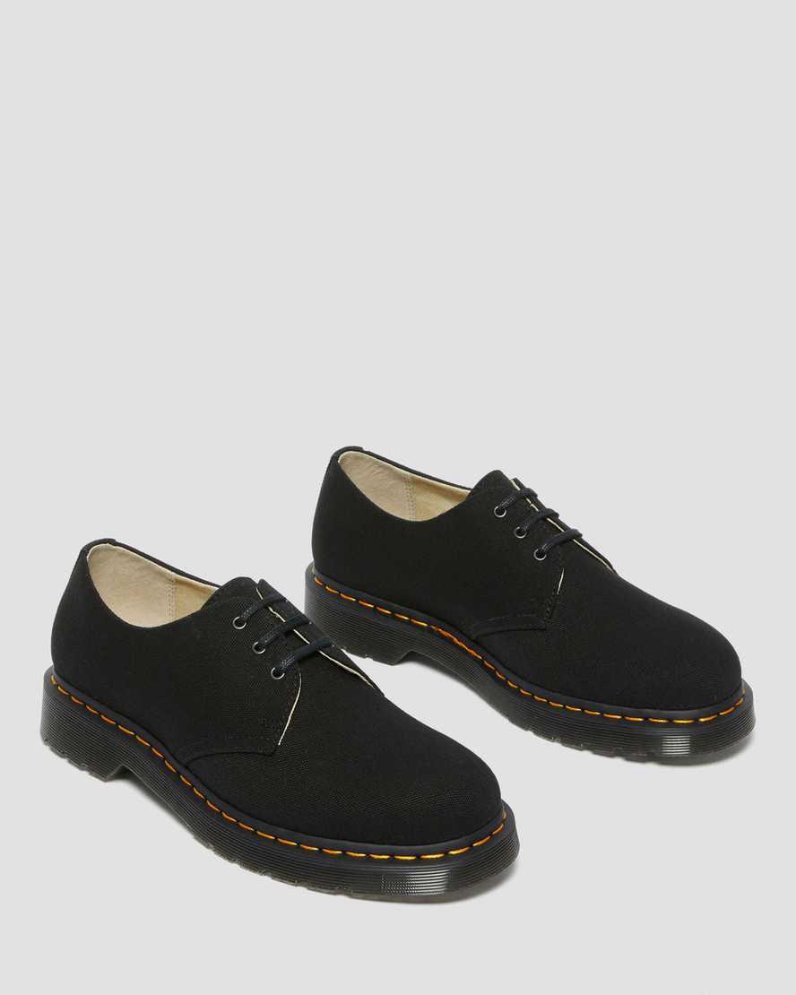 Dr Martens 1461 Kanvas Erkek Oxford Ayakkabı Siyah  Türkiye |  94138-MCGO