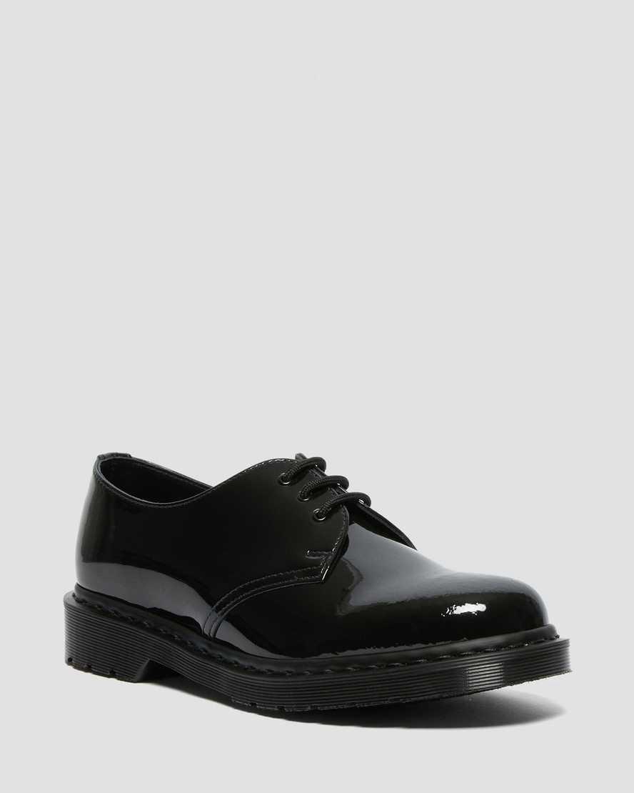 Dr Martens 1461 Made in England Mono Rugan Deri Kadın Oxford Ayakkabı Siyah  Türkiye |  39421-DLTA