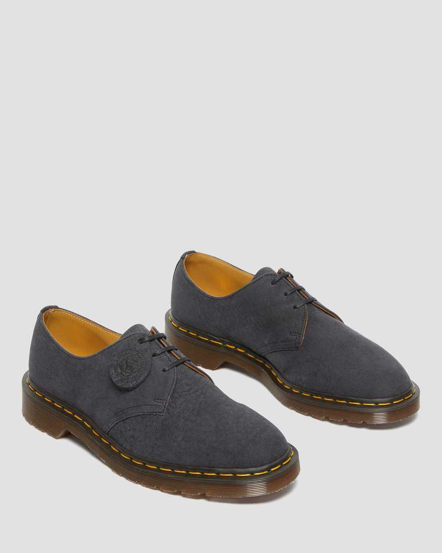 Dr Martens 1461 Made in England Nubuck Deri Kadın Oxford Ayakkabı Siyah  Türkiye |  05362-HSQX