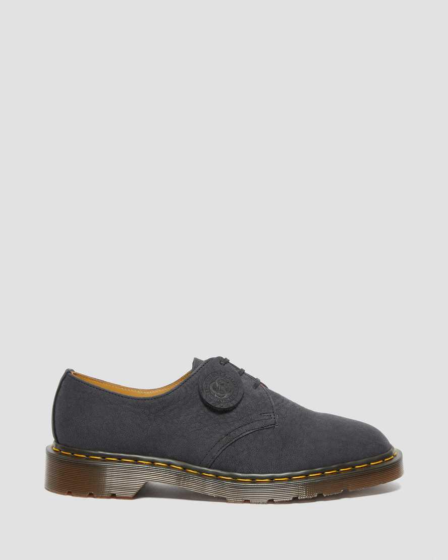 Dr Martens 1461 Made in England Nubuck Deri Kadın Oxford Ayakkabı Siyah  Türkiye |  05362-HSQX