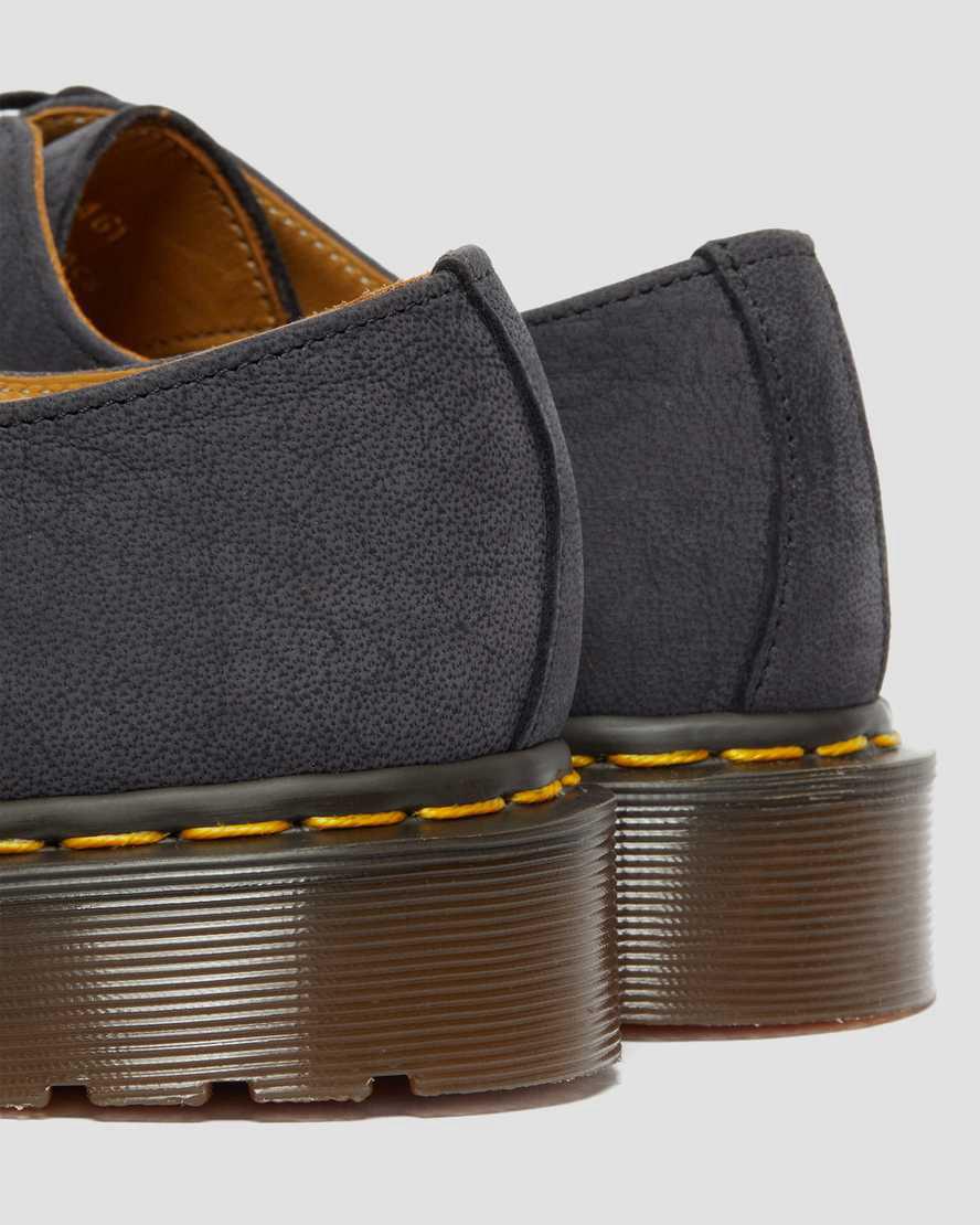 Dr Martens 1461 Made in England Nubuck Deri Kadın Oxford Ayakkabı Siyah  Türkiye |  05362-HSQX