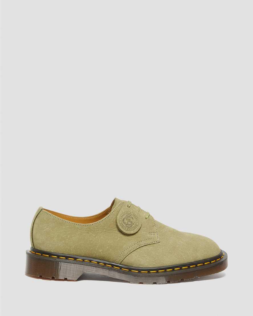 Dr Martens 1461 Made in England Nubuck Deri Kadın Oxford Ayakkabı Yeşil  Türkiye |  31754-KPDT