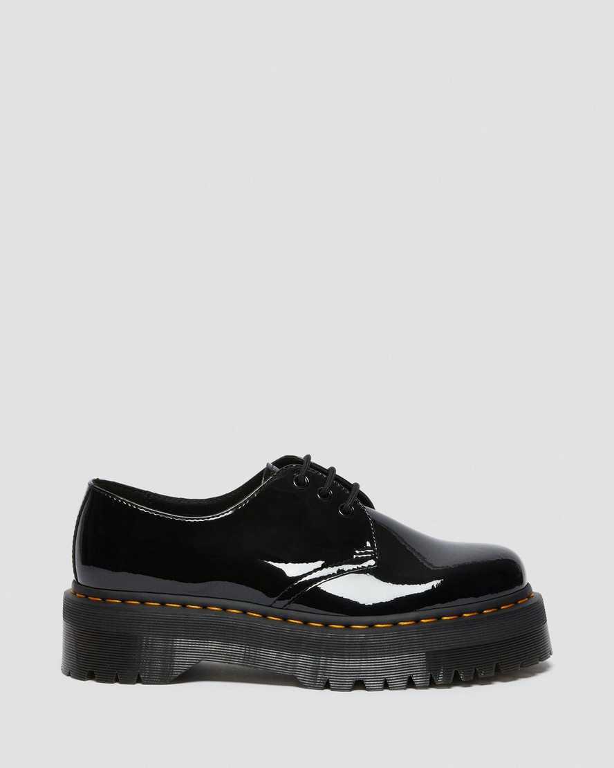 Dr Martens 1461 Rugan Deri Oxford Erkek Platform Ayakkabı Siyah  Türkiye |  05718-LMYH