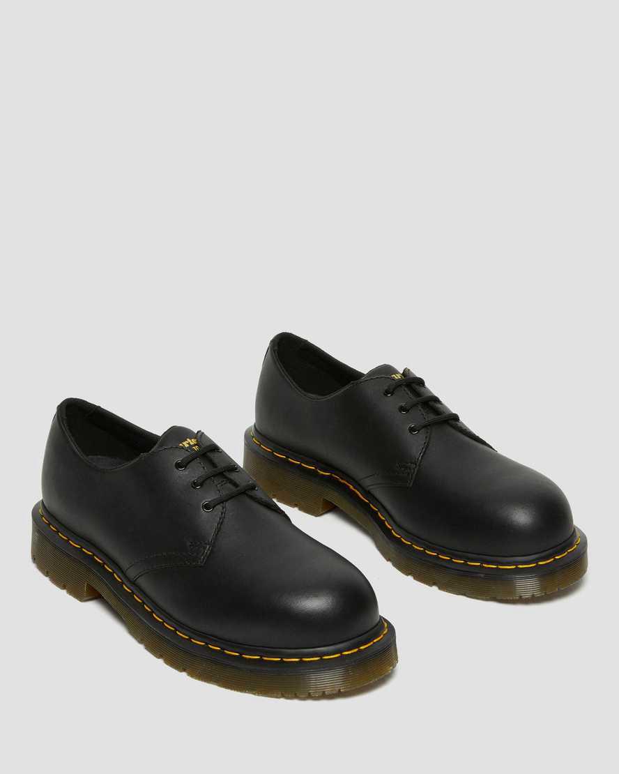 Dr Martens 1461 Slip Resistant Steel Burunlu Kadın Oxford Ayakkabı Siyah  Türkiye |  48169-IGMS