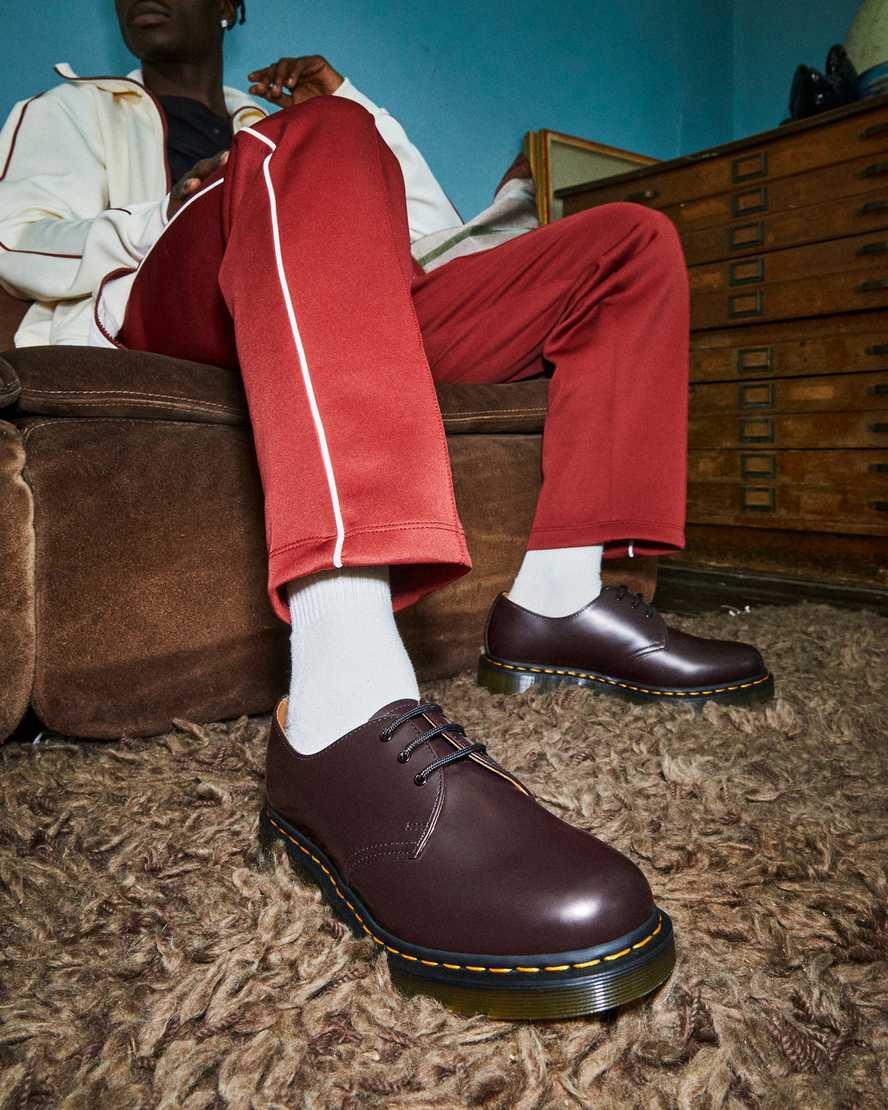 Dr Martens 1461 Smooth Deri Erkek Oxford Ayakkabı Bordo  Türkiye |  93401-UVZK