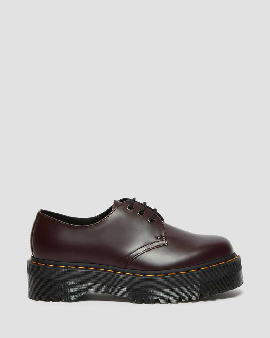 Dr Martens 1461 Smooth Deri Erkek Platform Ayakkabı Bordo  Türkiye |  37968-UZXG