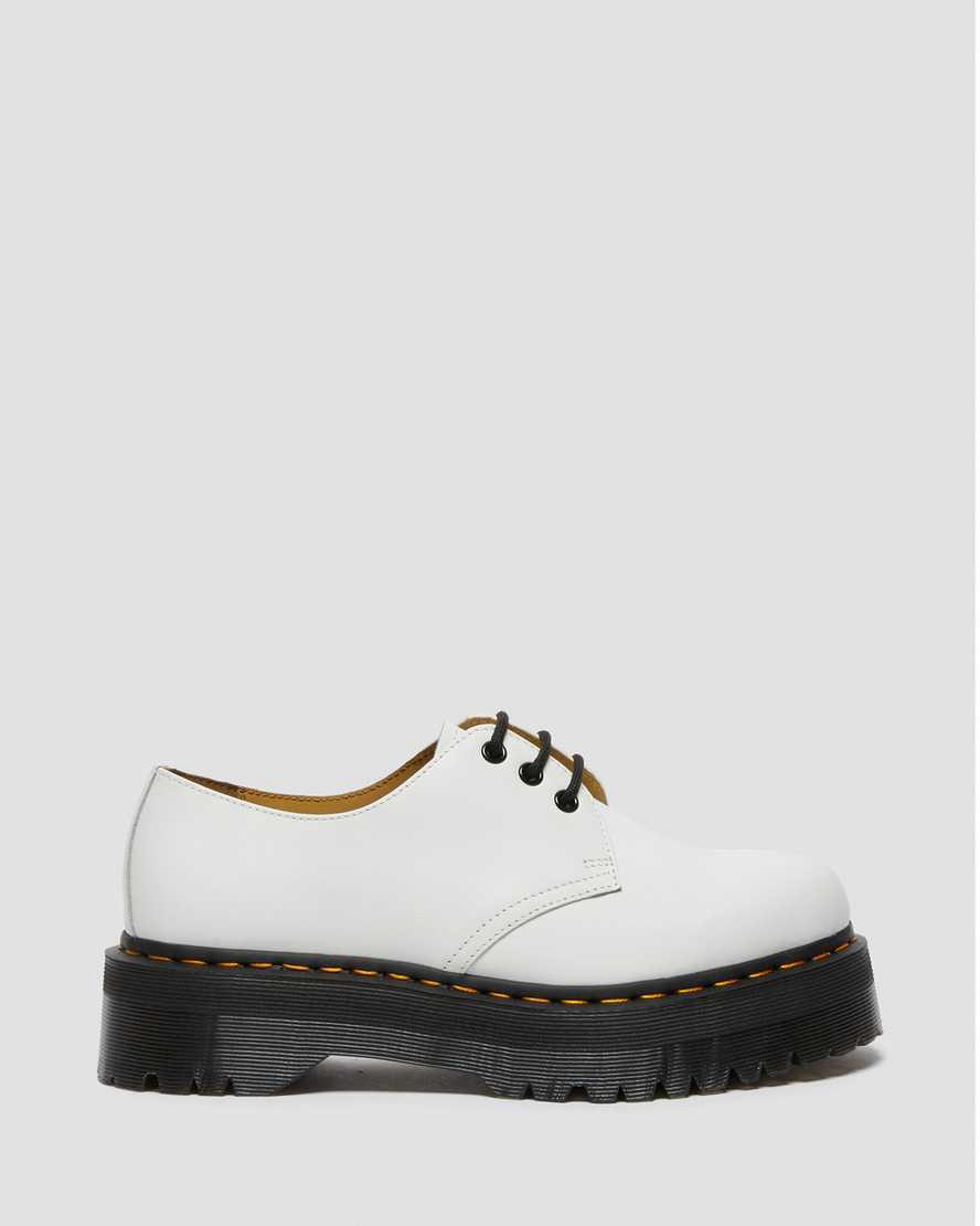 Dr Martens 1461 Smooth Deri Erkek Platform Ayakkabı Beyaz  Türkiye |  63718-QDXW