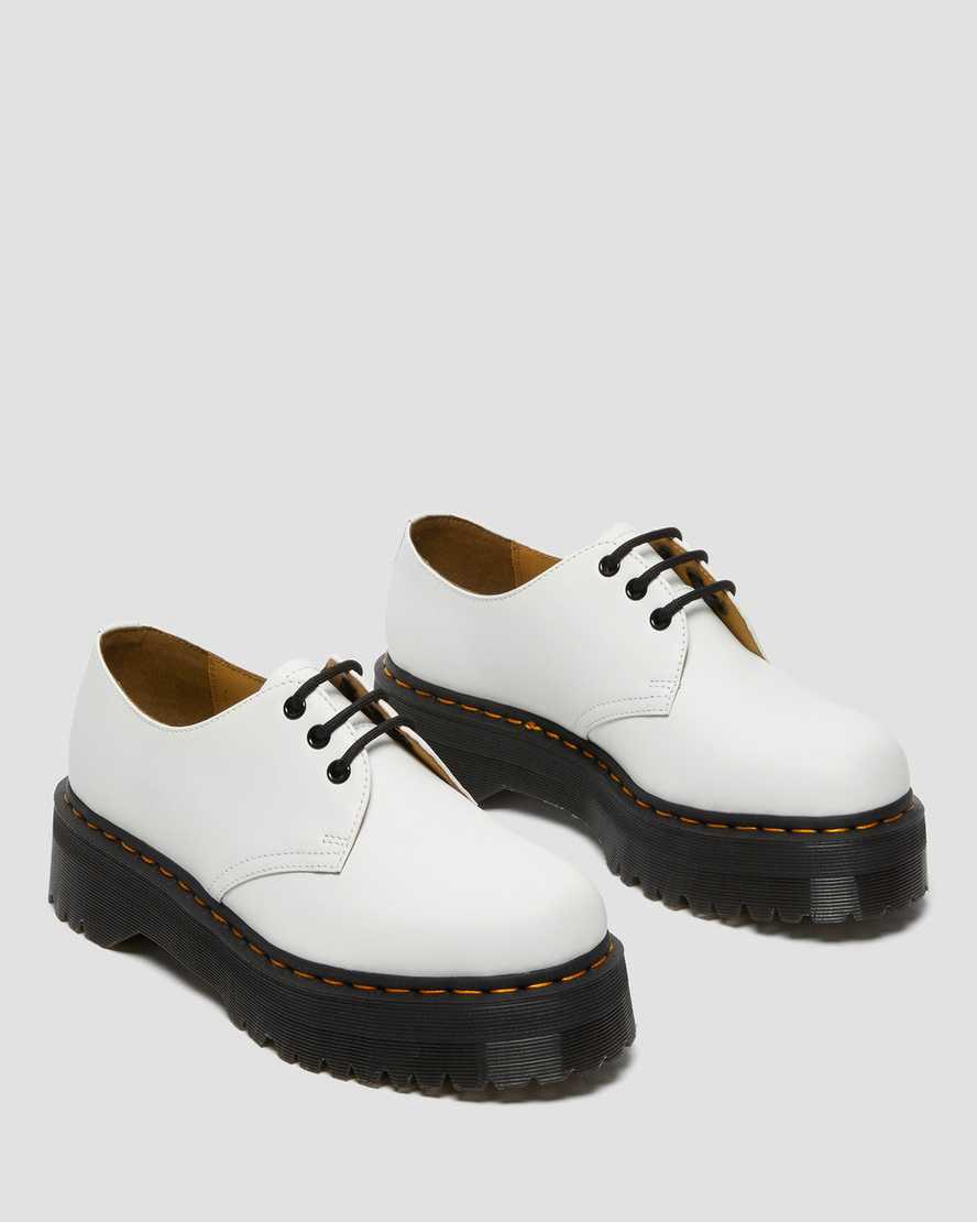 Dr Martens 1461 Smooth Deri Platform Kadın Oxford Ayakkabı Beyaz  Türkiye |  87295-ZVON