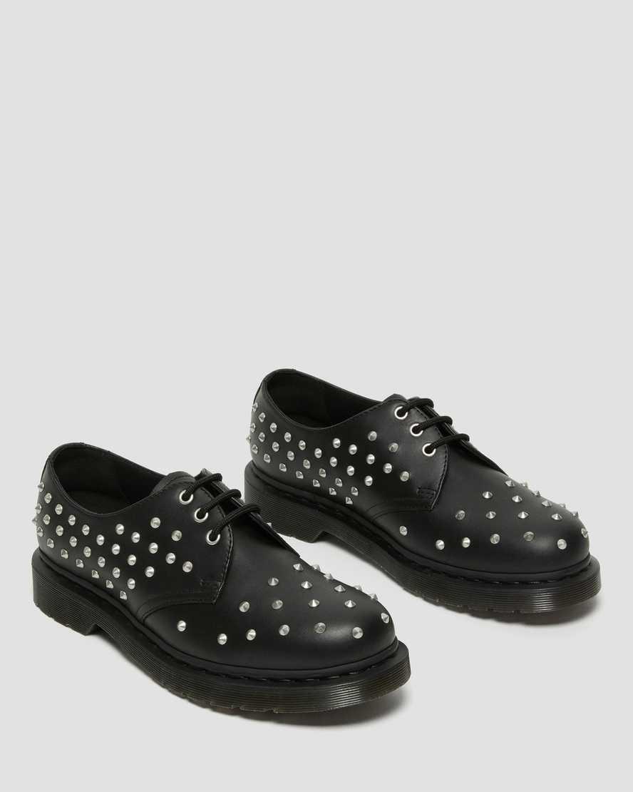 Dr Martens 1461 Stud Wanama Deri Erkek Oxford Ayakkabı Siyah  Türkiye |  16749-VWDS