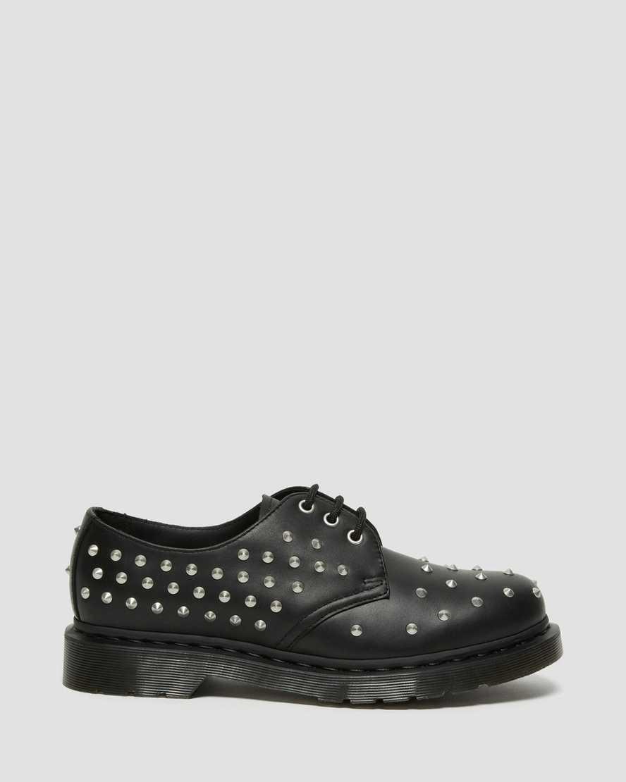 Dr Martens 1461 Stud Wanama Deri Erkek Oxford Ayakkabı Siyah  Türkiye |  16749-VWDS