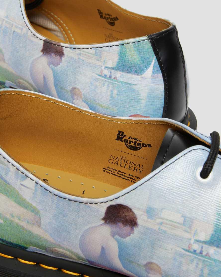 Dr Martens 1461 The National Gallery Seurat Erkek Oxford Ayakkabı Black/Backhand  Türkiye |  13267-QNHF