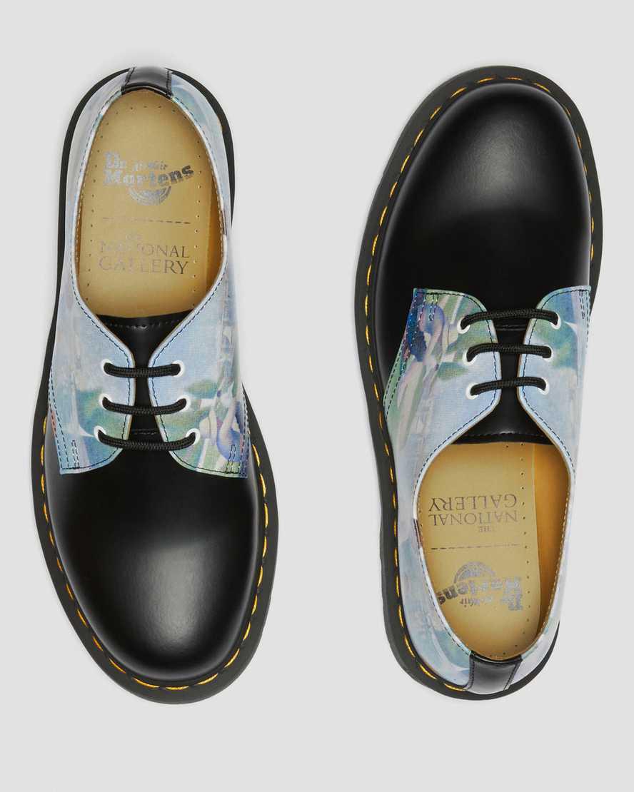 Dr Martens 1461 The National Gallery Seurat Erkek Oxford Ayakkabı Black/Backhand  Türkiye |  13267-QNHF