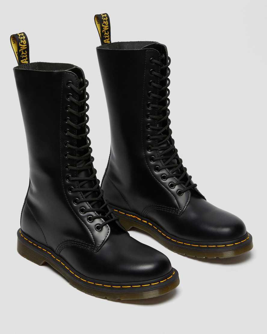 Dr Martens 1914 Smooth Deri Uzun Erkek Originals Boots Siyah  Türkiye |  26947-UXJV