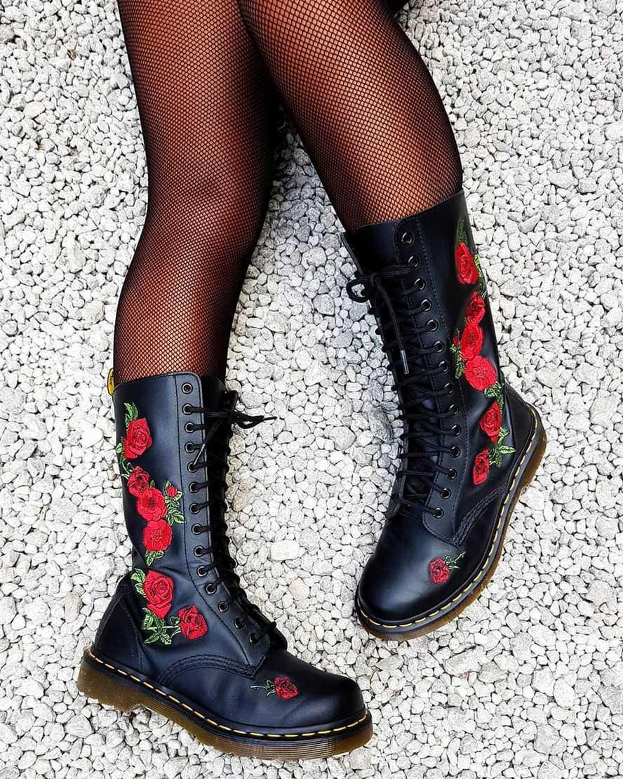 Dr Martens 1914 Vonda Deri Mid Cut Calf Kadın Originals Boots Siyah  Türkiye |  30457-XMWZ