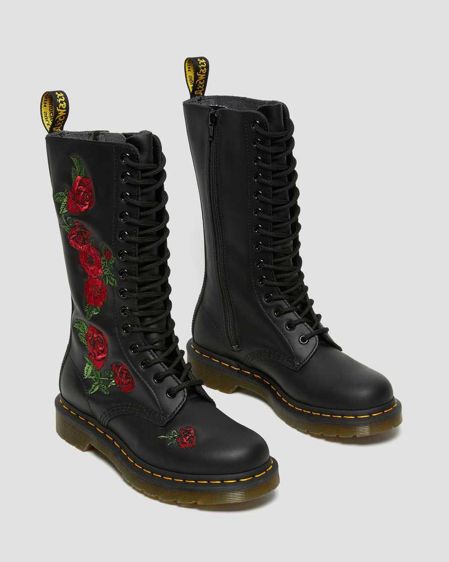 Dr Martens 1914 Vonda Deri Mid Cut Calf Kadın Originals Boots Siyah  Türkiye |  30457-XMWZ