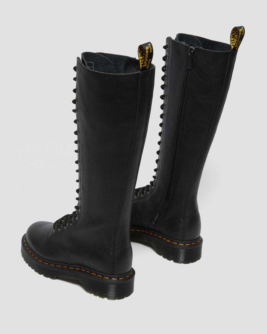 Dr Martens 1B60 Bex Pisa Deri Knee High Kadın Kalın Taban Bot Siyah  Türkiye |  52047-GKHX