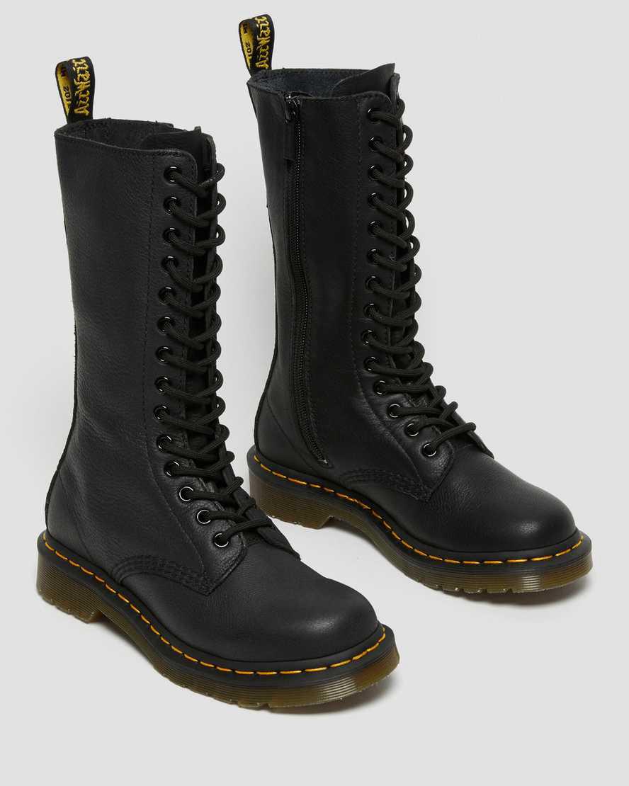 Dr Martens 1B99 Virginia Deri Mid Cut Calf Kadın Originals Boots Siyah  Türkiye |  30157-EVPF