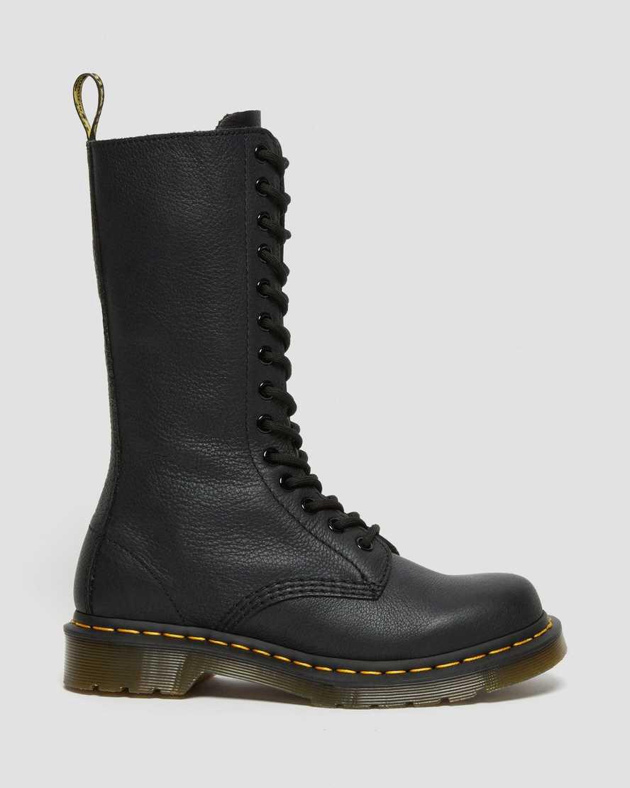 Dr Martens 1B99 Virginia Deri Mid Cut Calf Kadın Originals Boots Siyah  Türkiye |  30157-EVPF