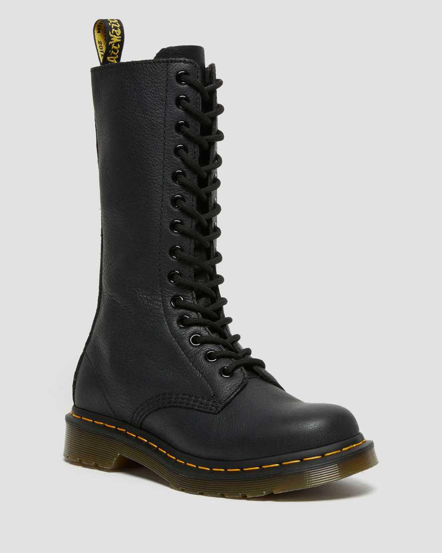 Dr Martens 1B99 Virginia Deri Mid Cut Calf Kadın Originals Boots Siyah  Türkiye |  30157-EVPF