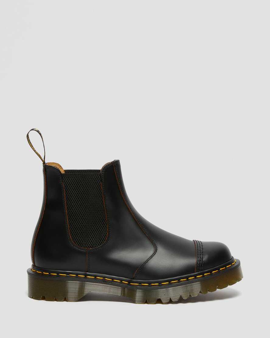 Dr Martens 2976 Bex Made in England Burunlu Cap Kadın Chelsea Bot Siyah  Türkiye |  04973-MEYI