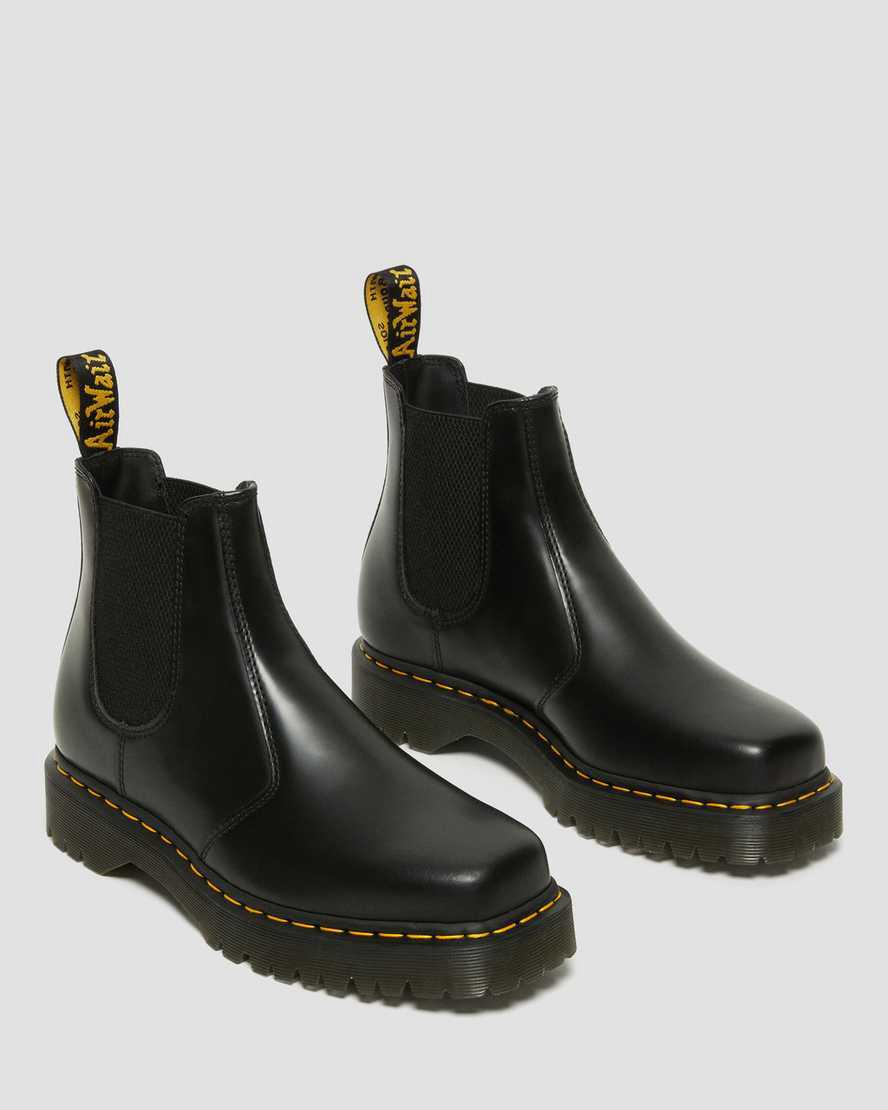 Dr Martens 2976 Bex Squared Burunlu Deri Chelsea Erkek Kalın Taban Bot Siyah  Türkiye |  05142-LTJA