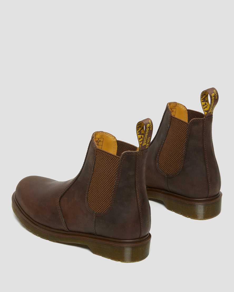 Dr Martens 2976 Crazy Horse Deri Chelsea Erkek Originals Boots Kahverengi  Türkiye |  60495-CNYU