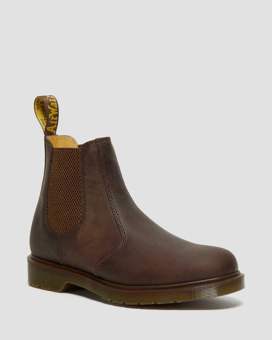 Dr Martens 2976 Crazy Horse Deri Chelsea Erkek Originals Boots Kahverengi  Türkiye |  60495-CNYU