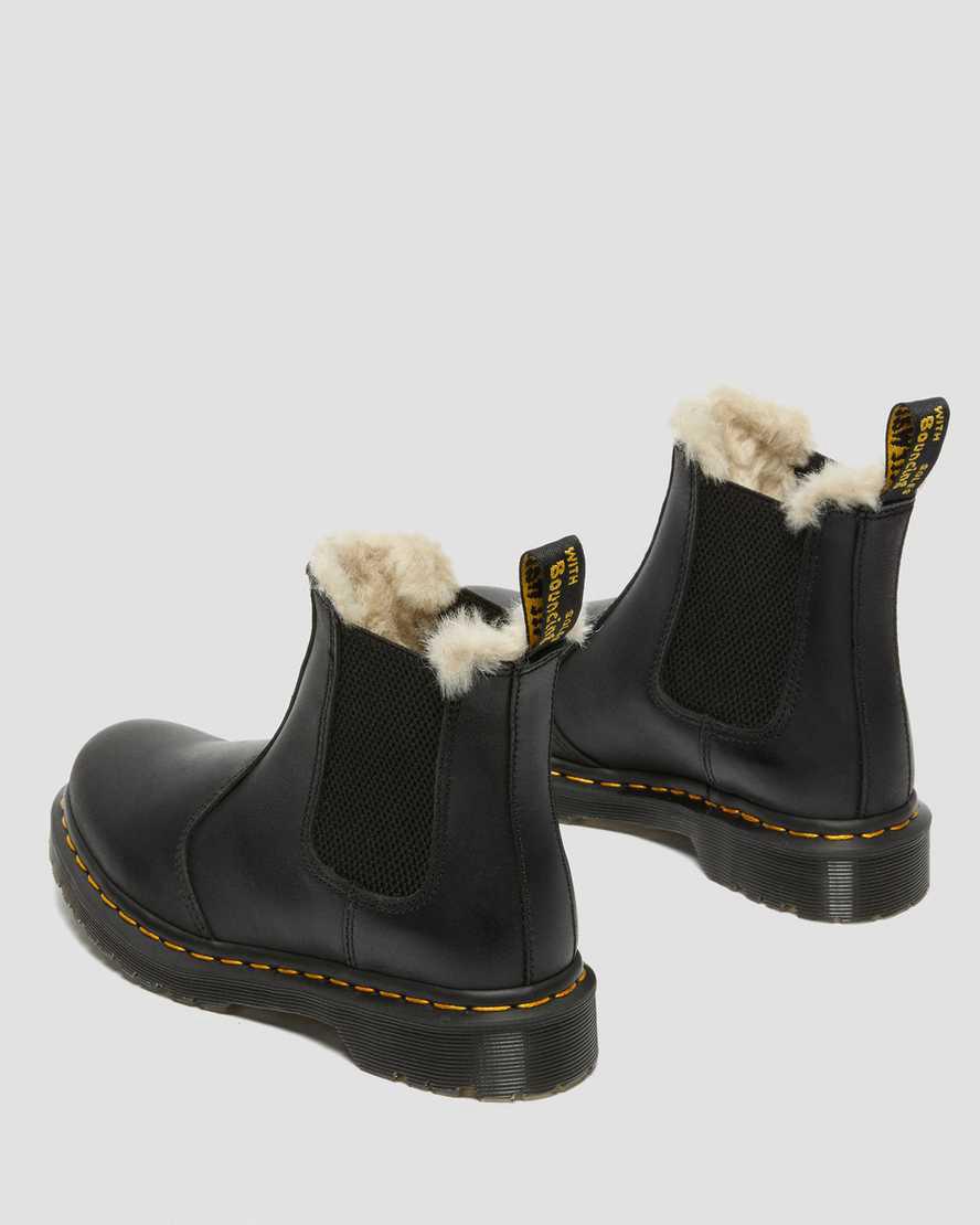 Dr Martens 2976 Faux Fur Astar Chelsea Kadın Bilek Boy Bot Siyah  Türkiye |  52783-WEHL