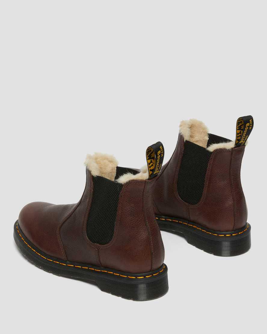 Dr Martens 2976 Faux Fur Astar Chelsea Kadın Bilek Boy Bot Kahverengi  Türkiye |  76928-SEMG