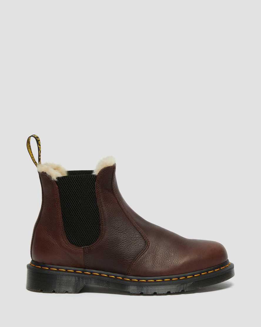 Dr Martens 2976 Faux Fur Astar Chelsea Kadın Bilek Boy Bot Kahverengi  Türkiye |  76928-SEMG