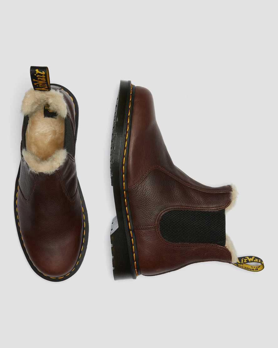 Dr Martens 2976 Faux Fur Astar Chelsea Kadın Bilek Boy Bot Kahverengi  Türkiye |  76928-SEMG