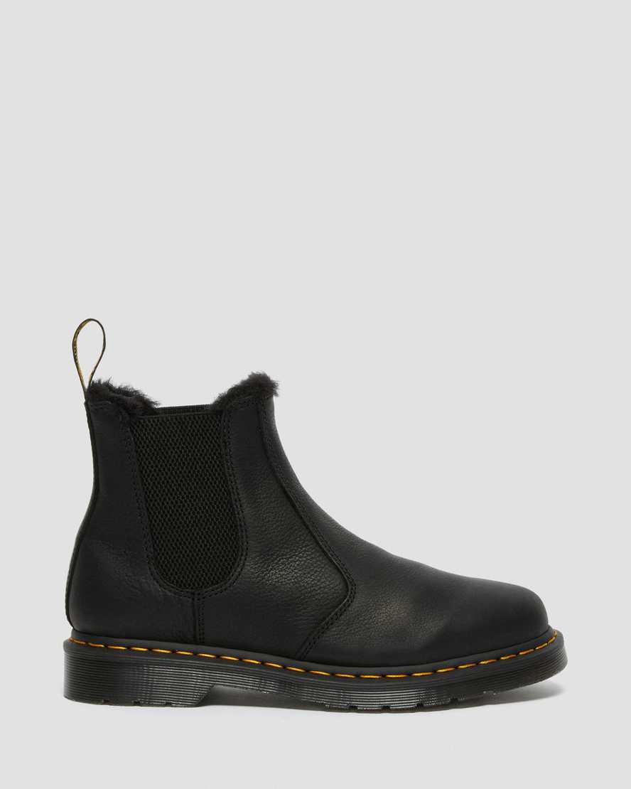 Dr Martens 2976 Faux Fur Astar Chelsea Kadın Kışlık Botlar Siyah  Türkiye |  90724-KLUZ