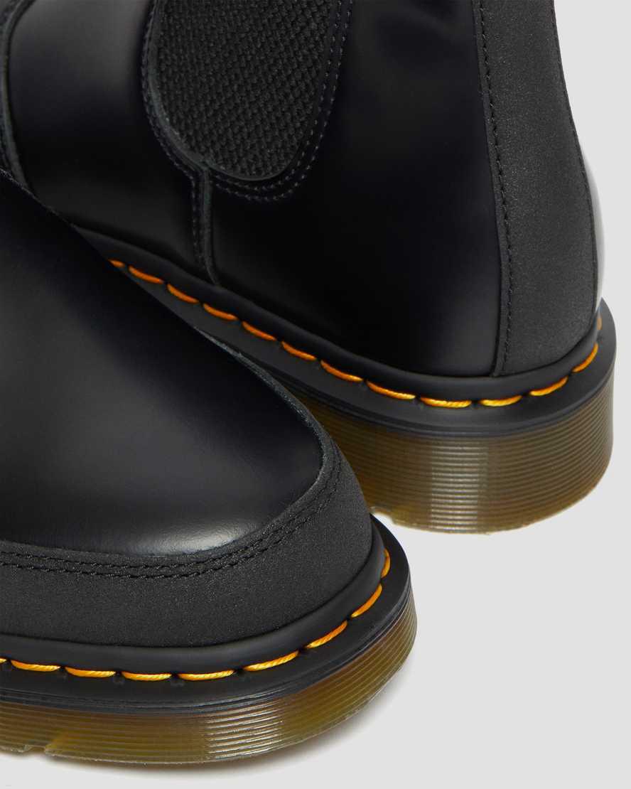 Dr Martens 2976 Guard Panel Deri Chelsea Kadın Bilek Boy Bot Black/Dual Original  Türkiye |  47251-RNEQ