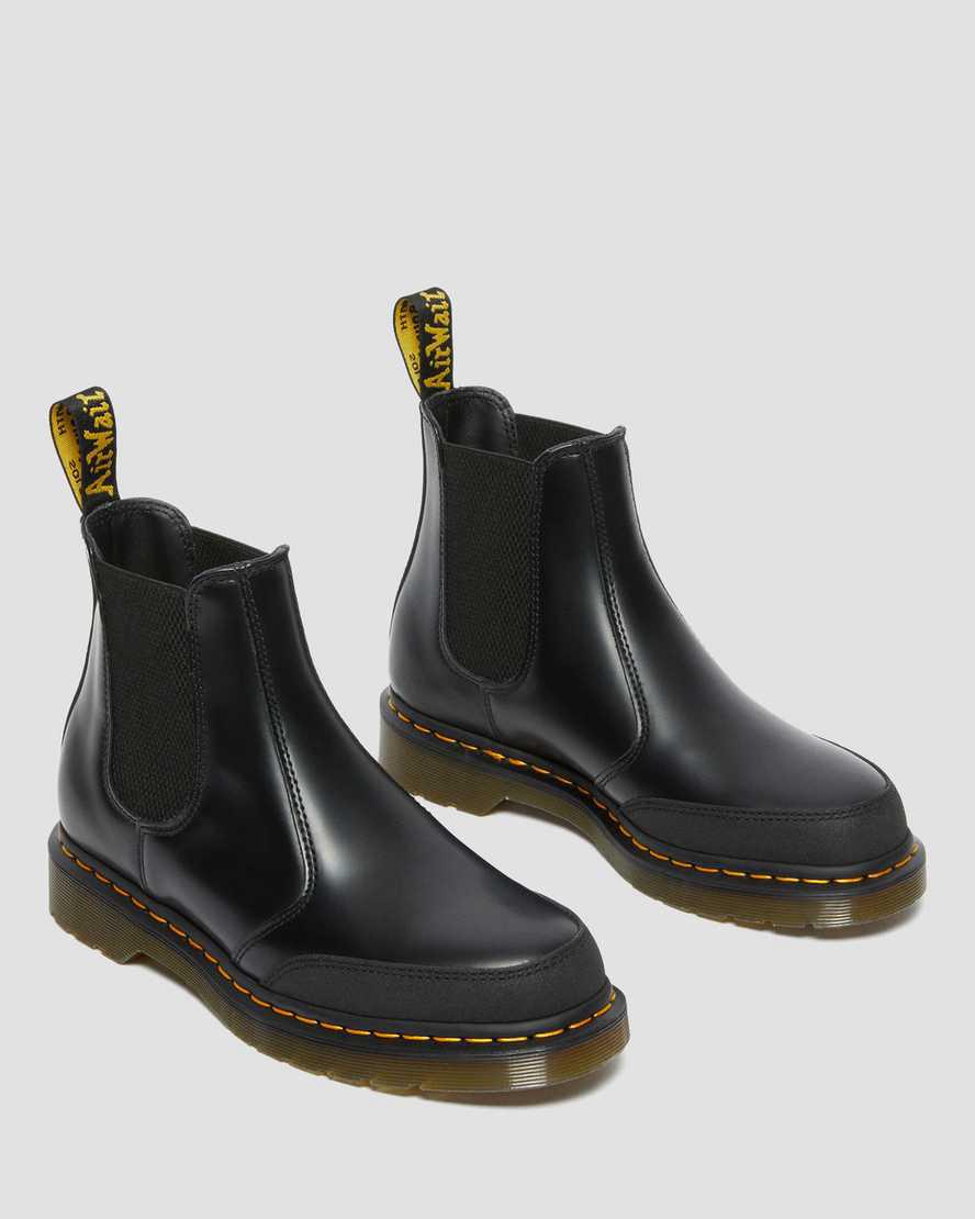 Dr Martens 2976 Guard Panel Deri Chelsea Kadın Bilek Boy Bot Black/Dual Original  Türkiye |  47251-RNEQ