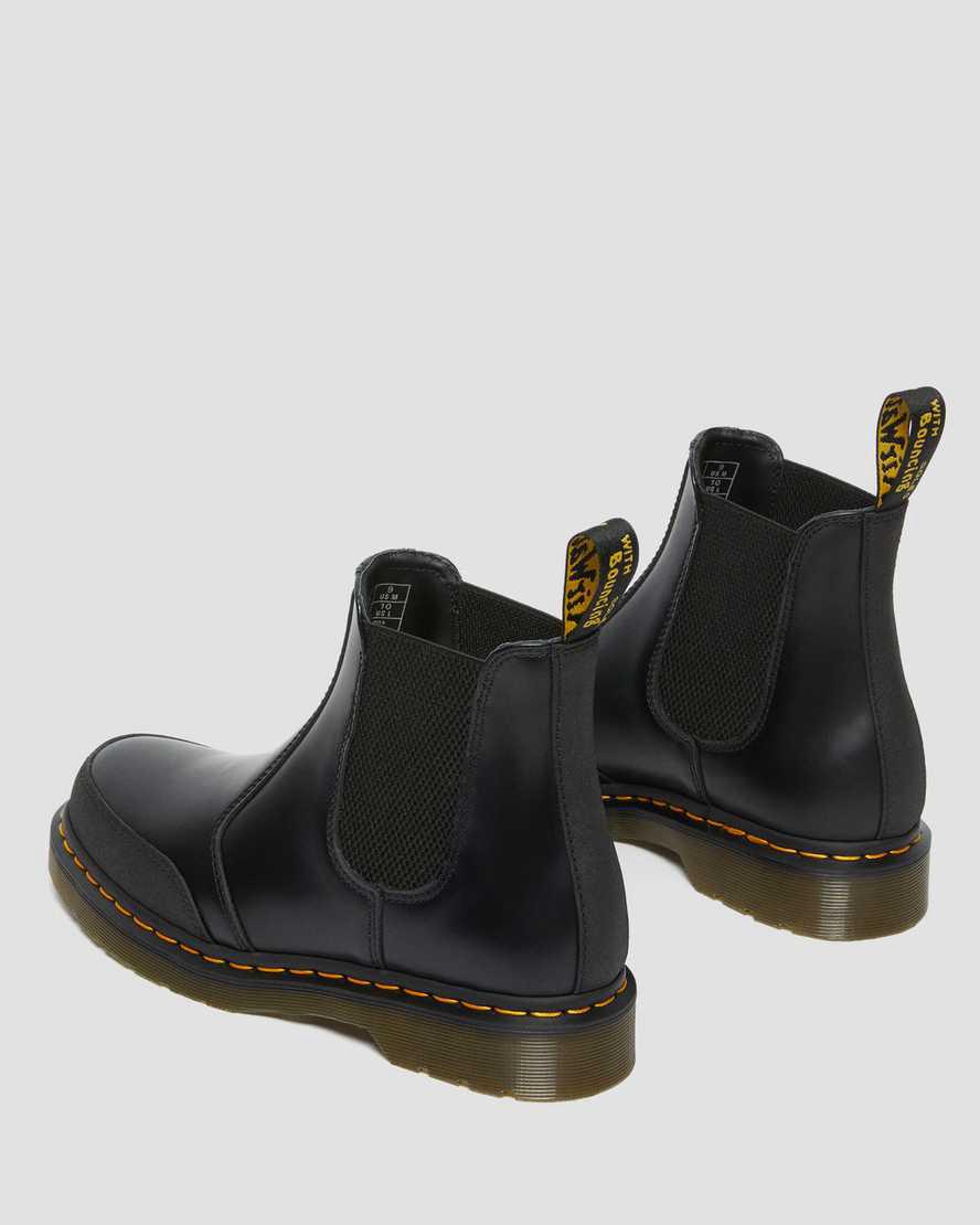 Dr Martens 2976 Guard Panel Deri Chelsea Kadın Bilek Boy Bot Black/Dual Original  Türkiye |  47251-RNEQ