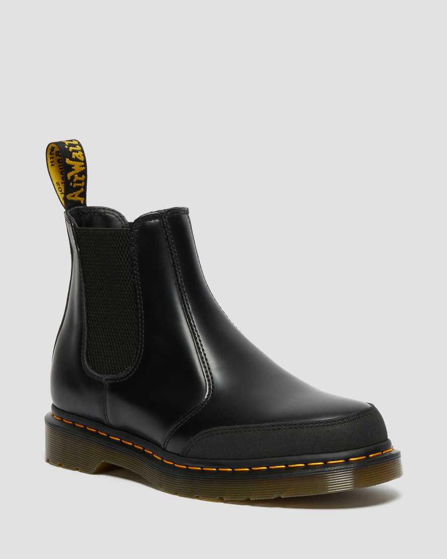 Dr Martens 2976 Guard Panel Deri Chelsea Kadın Bilek Boy Bot Black/Dual Original  Türkiye |  47251-RNEQ