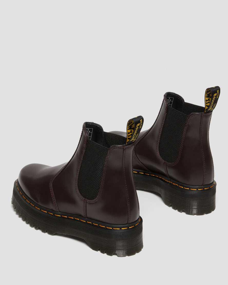 Dr Martens 2976 Smooth Deri Chelsea Erkek Kalın Taban Bot Bordo  Türkiye |  07512-UART