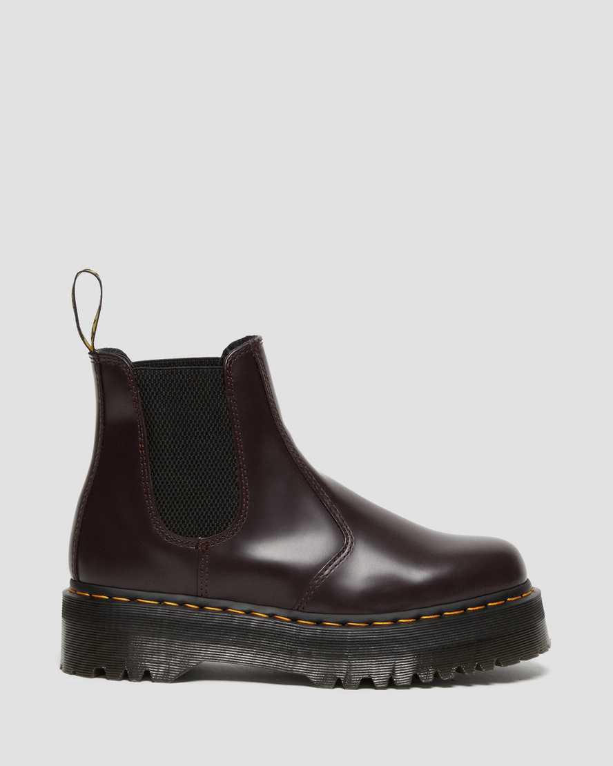 Dr Martens 2976 Smooth Deri Chelsea Erkek Kalın Taban Bot Bordo  Türkiye |  07512-UART